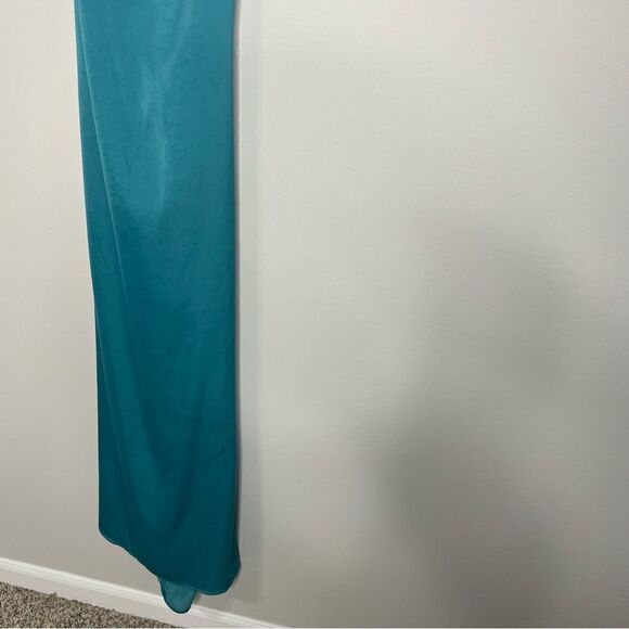 Revolve LULUS Power of Chic Tie Back Satin Evening Midi Dress - Picture 8 of 12